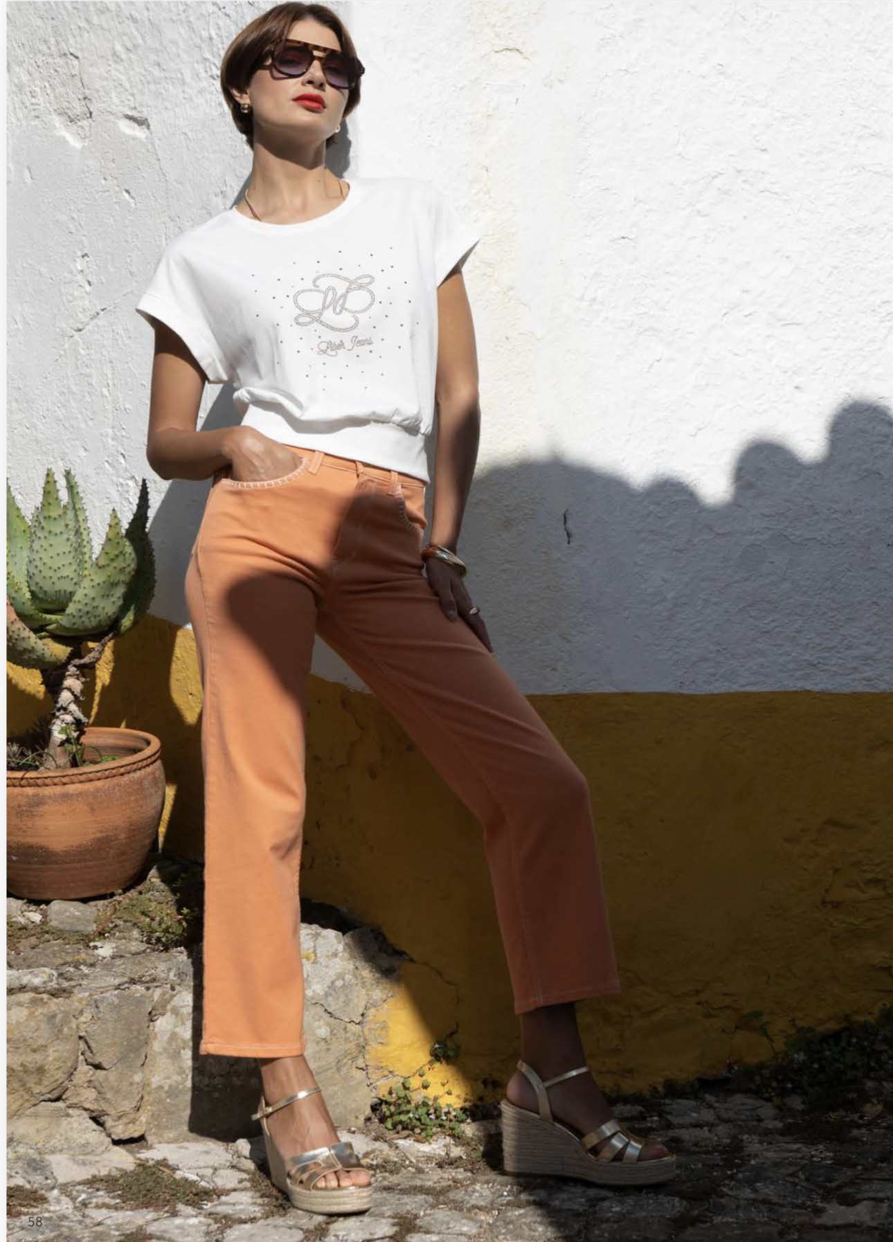 T-SHIRT LIBERJEANS MNGRM EM STRASS - Carla Valente