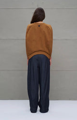 CALÇA VDR WIDE LEG COM PREGAS FRONTAIS - Carla Valente