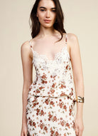 TOP DIXIE RENDA FLORAL - Carla Valente