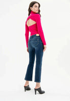 JEANS FRACOMINA CROPPED FLARE PUSH UP - Carla Valente