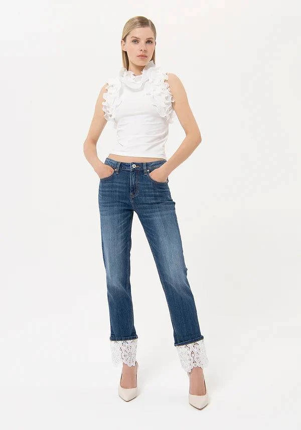JEANS FRACOMINA BOYFRIEND FIT BAINHA BOS - Carla Valente