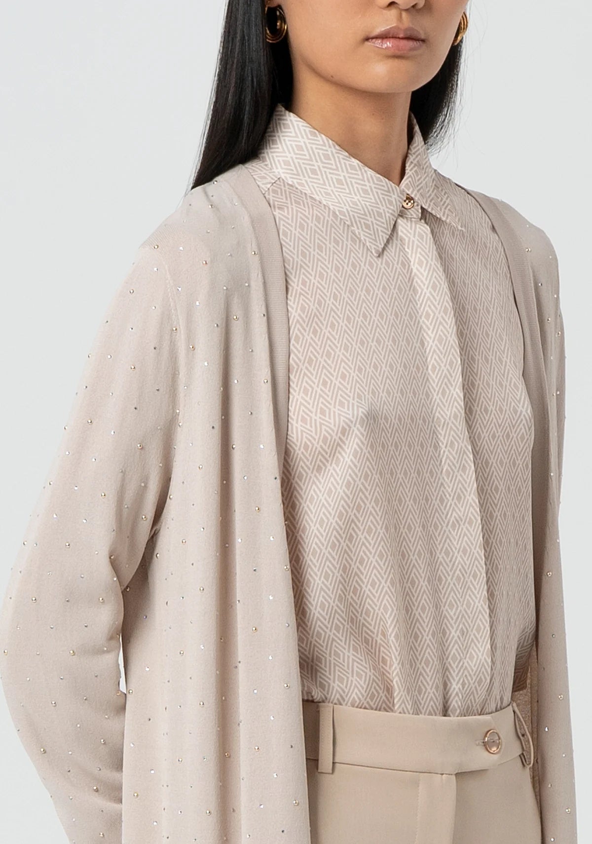 CARDIGAN FRACOMINA MALHA LONGO ABERTO - Carla Valente