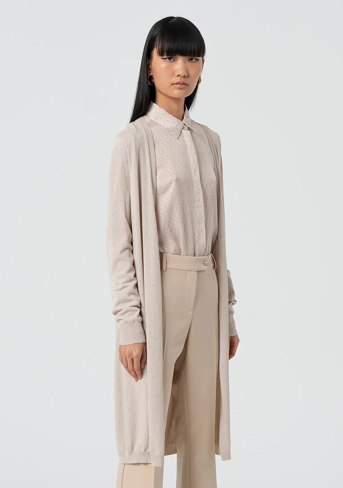 CARDIGAN FRACOMINA MALHA LONGO ABERTO - Carla Valente