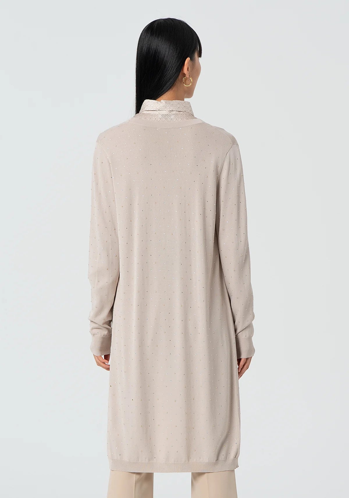 CARDIGAN FRACOMINA MALHA LONGO ABERTO - Carla Valente
