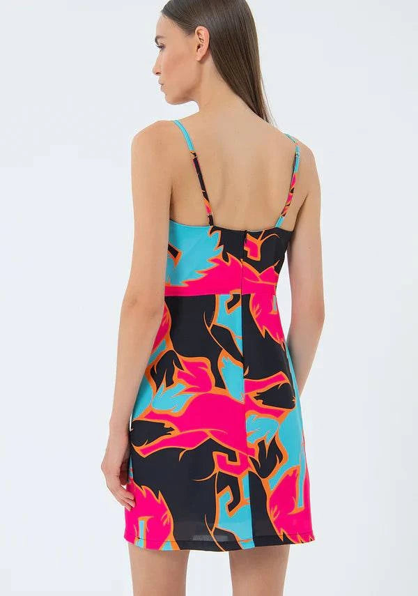 VESTIDO FRACOMINA MINI MULTICOLOR - Carla Valente
