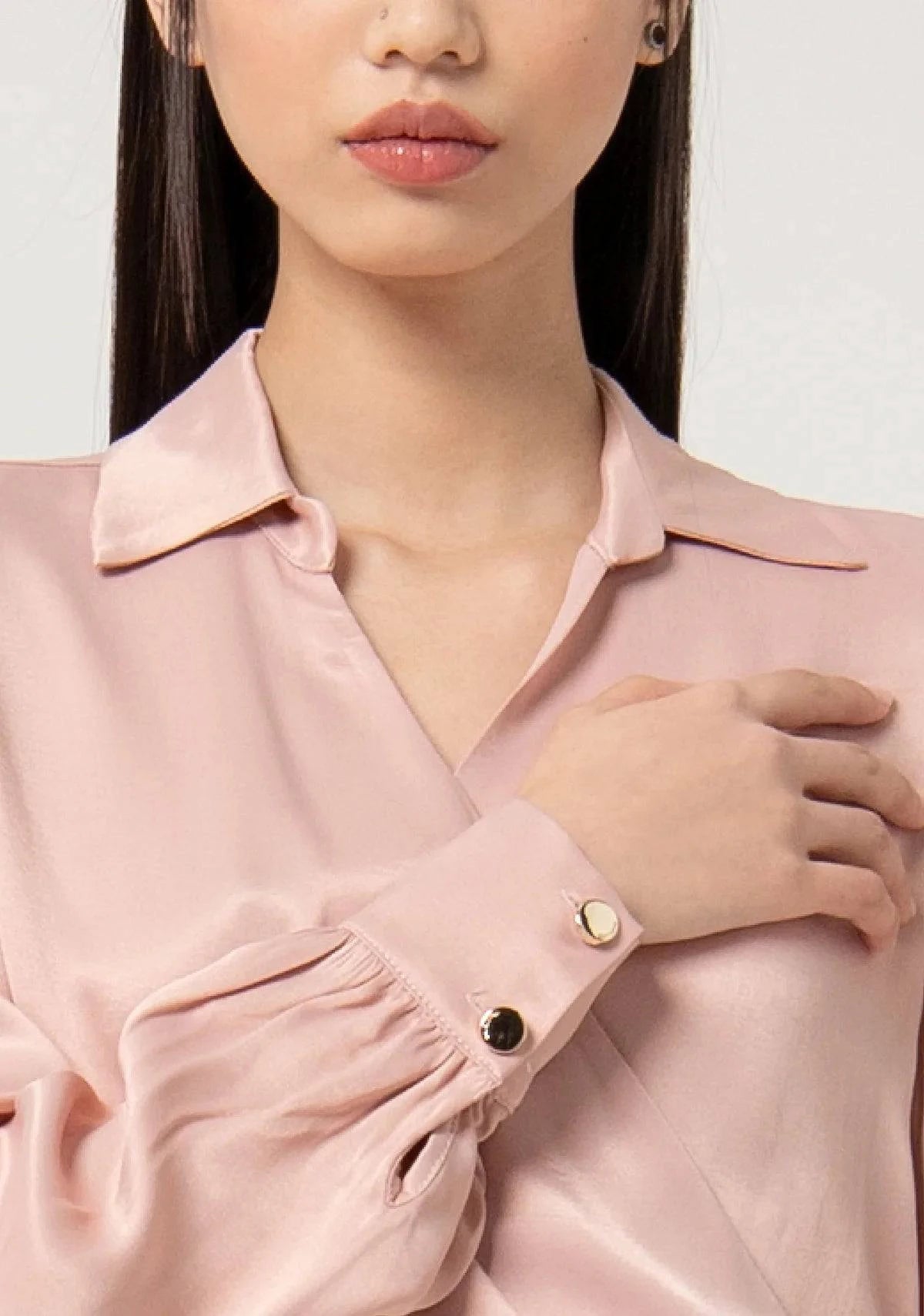 BLUSA FRACOMINA ACETINADA TRESPASSE - Carla Valente