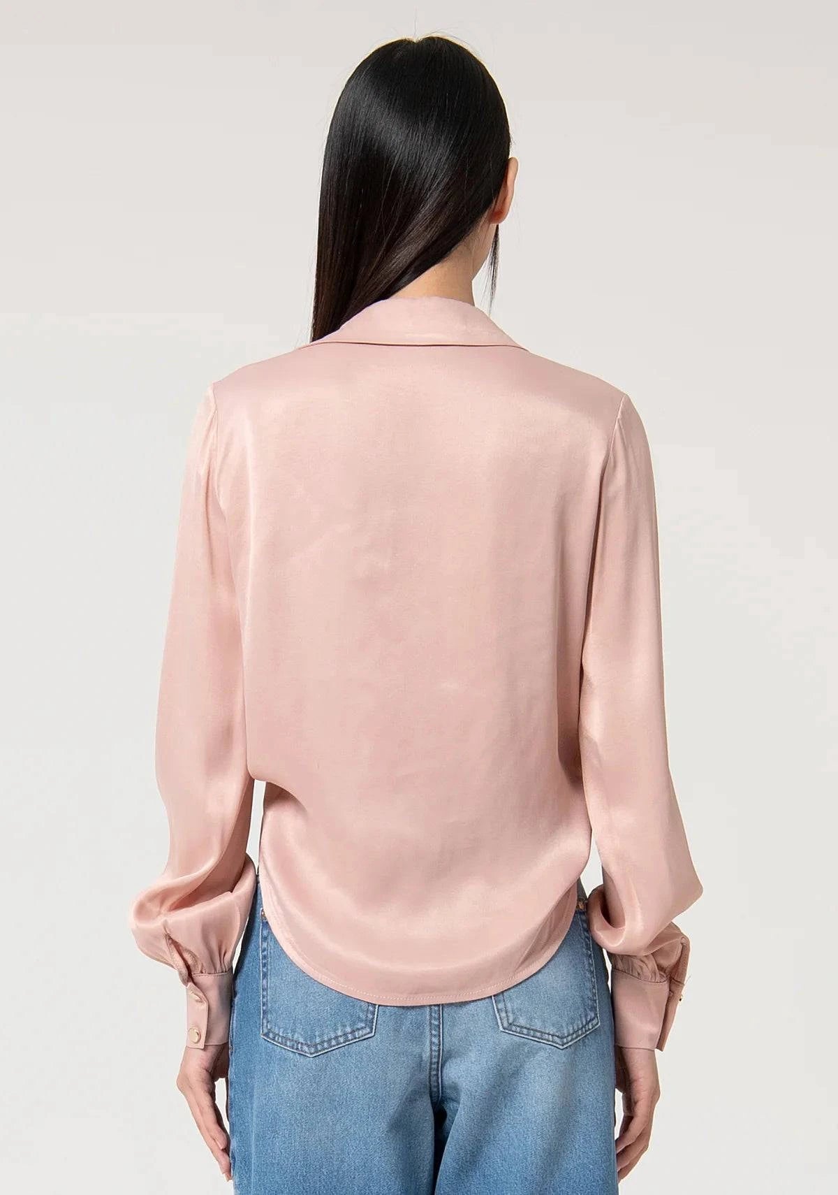 BLUSA FRACOMINA ACETINADA TRESPASSE - Carla Valente