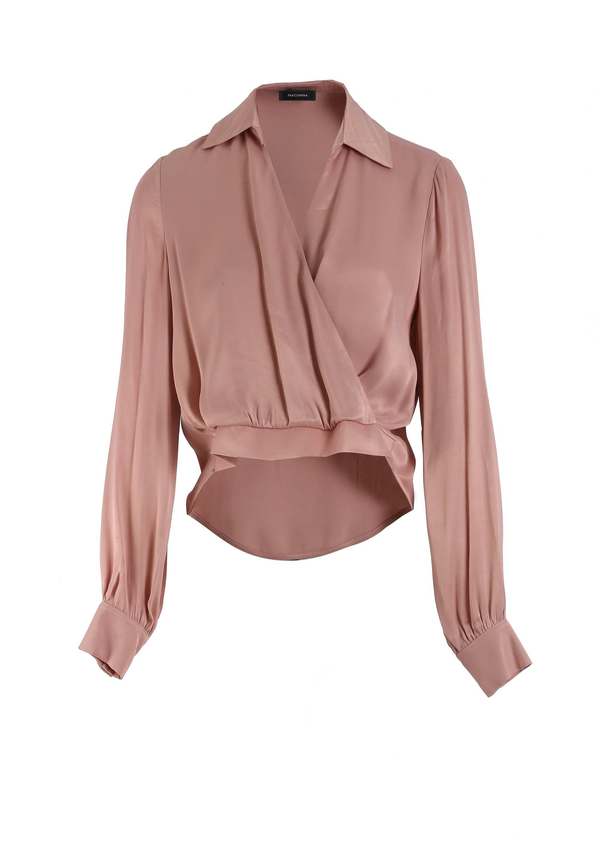 BLUSA FRACOMINA ACETINADA TRESPASSE - Carla Valente