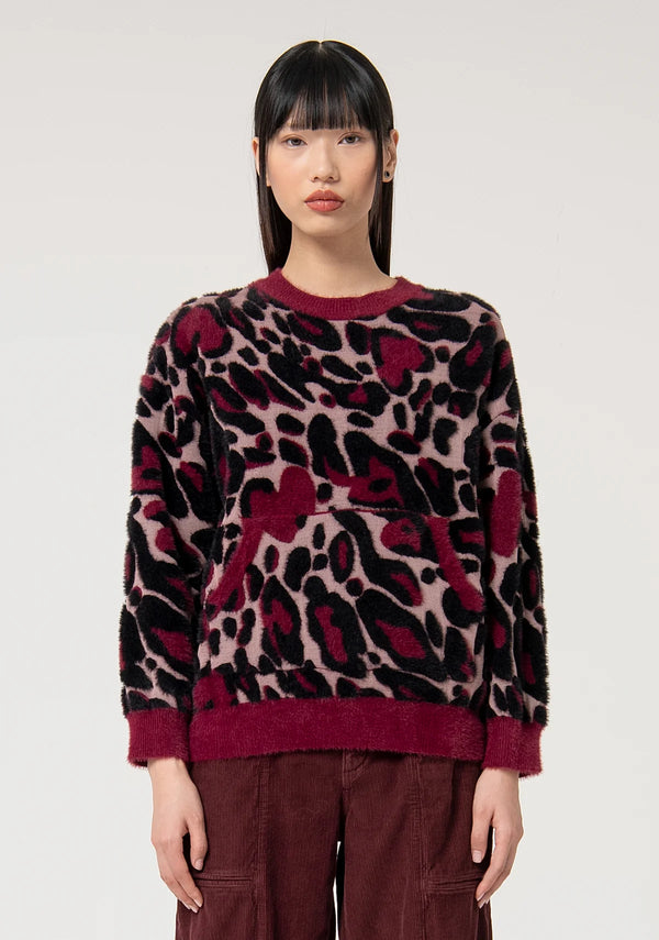 SWEATER FRACOMINA JACQUARD ANML PRINT