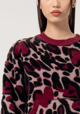 SWEATER FRACOMINA JACQUARD ANML PRINT