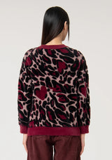 SWEATER FRACOMINA JACQUARD ANML PRINT