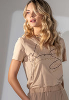 T-SHIRT FOURSOUL MALHA DECOTE V - Carla Valente