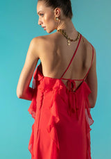 VESTIDO FOURSOUL TECIDO COM FOLHOS - Carla Valente