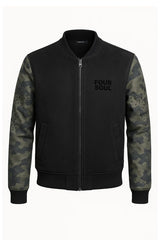BOMBER FOURSOUL COM MANGA CAMUFLADA COM STRASS