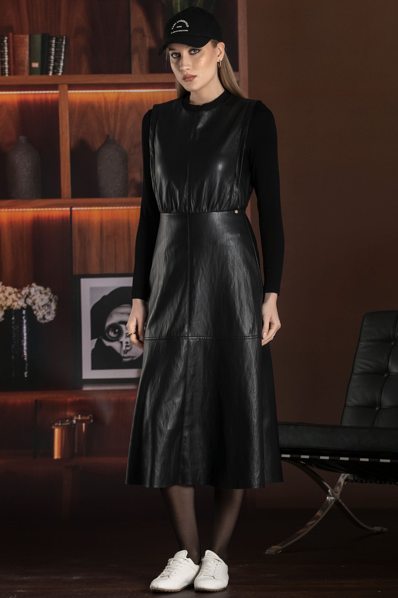 VESTIDO FOURSOUL MIDI ECOPELE — FS26210230