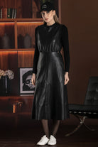 VESTIDO FOURSOUL MIDI ECOPELE — FS26210230
