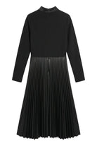 VESTIDO FOURSOUL MIDI COM SAIA ECOPELE PLISSADA - Carla Valente