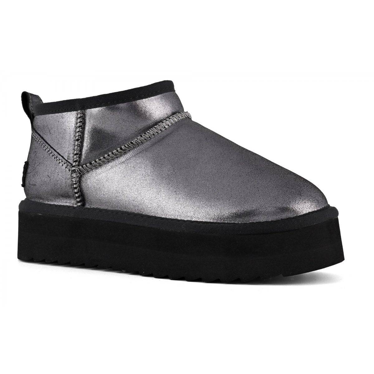 BOTA CALIFORNIA PLATFORMA CAMURÇA METÁLA - Carla Valente
