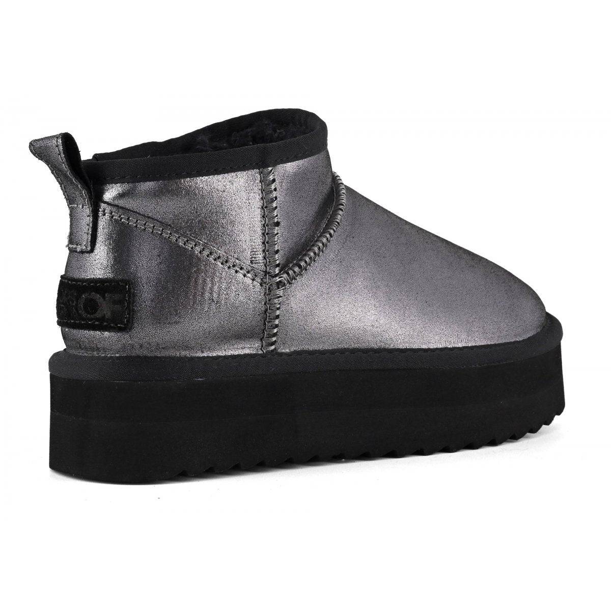 BOTA CALIFORNIA PLATFORMA CAMURÇA METÁLA - Carla Valente