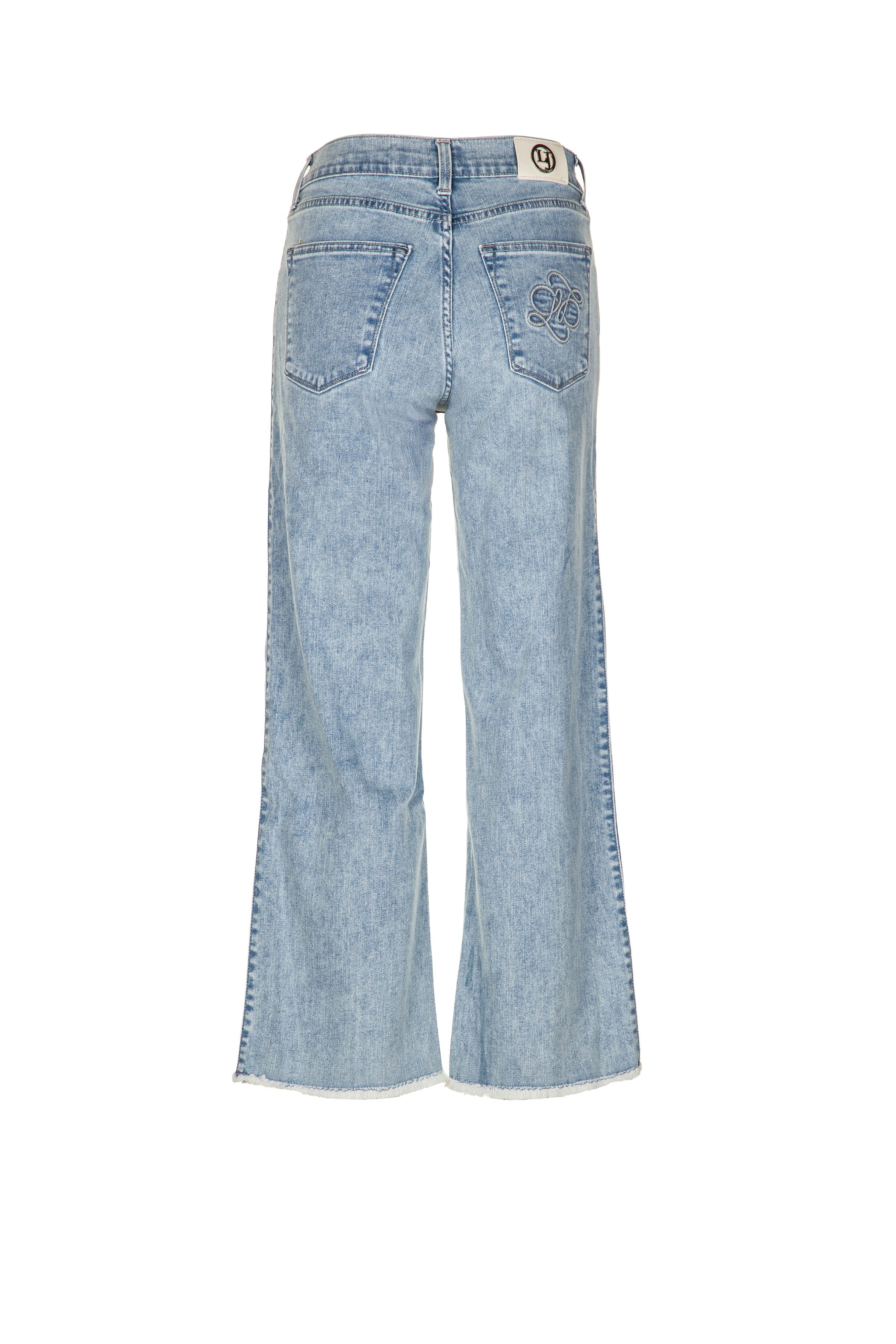 CALÇA LIBERJEANS MELLY WIDE LEG BAINHA ESFIADA - Carla Valente