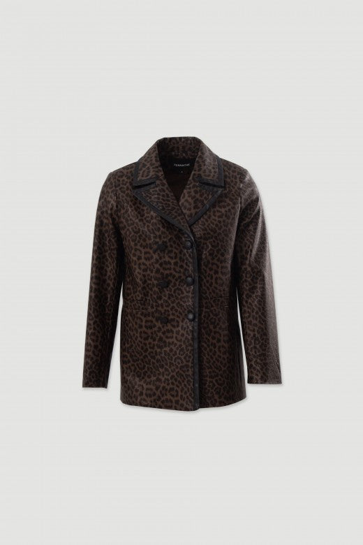OI26SN90006 — CASACO FERRACHE EFEITO PELE ANIMAL PRINT — 6
