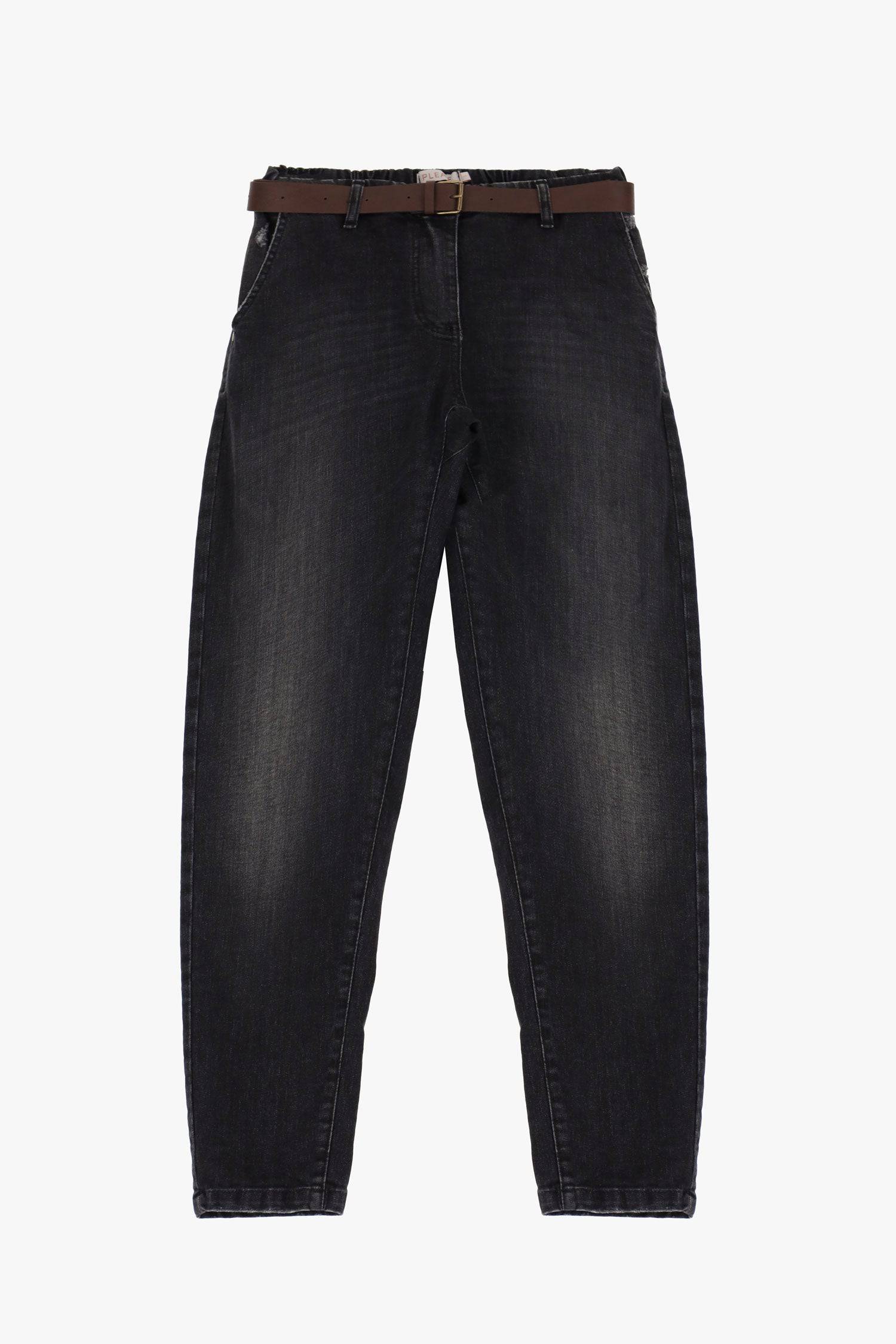 CALÇA PLEASE CROPPED MOM FIT C/CINTO - Carla Valente