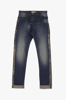 CALÇA PLEASE BUGGY LTRL DOURADO - Carla Valente