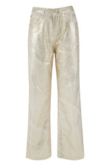 CALÇA YES ZEE 5 BOLSOS PERNA LARGA METAA - Carla Valente