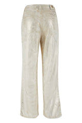 CALÇA YES ZEE 5 BOLSOS PERNA LARGA METAA - Carla Valente