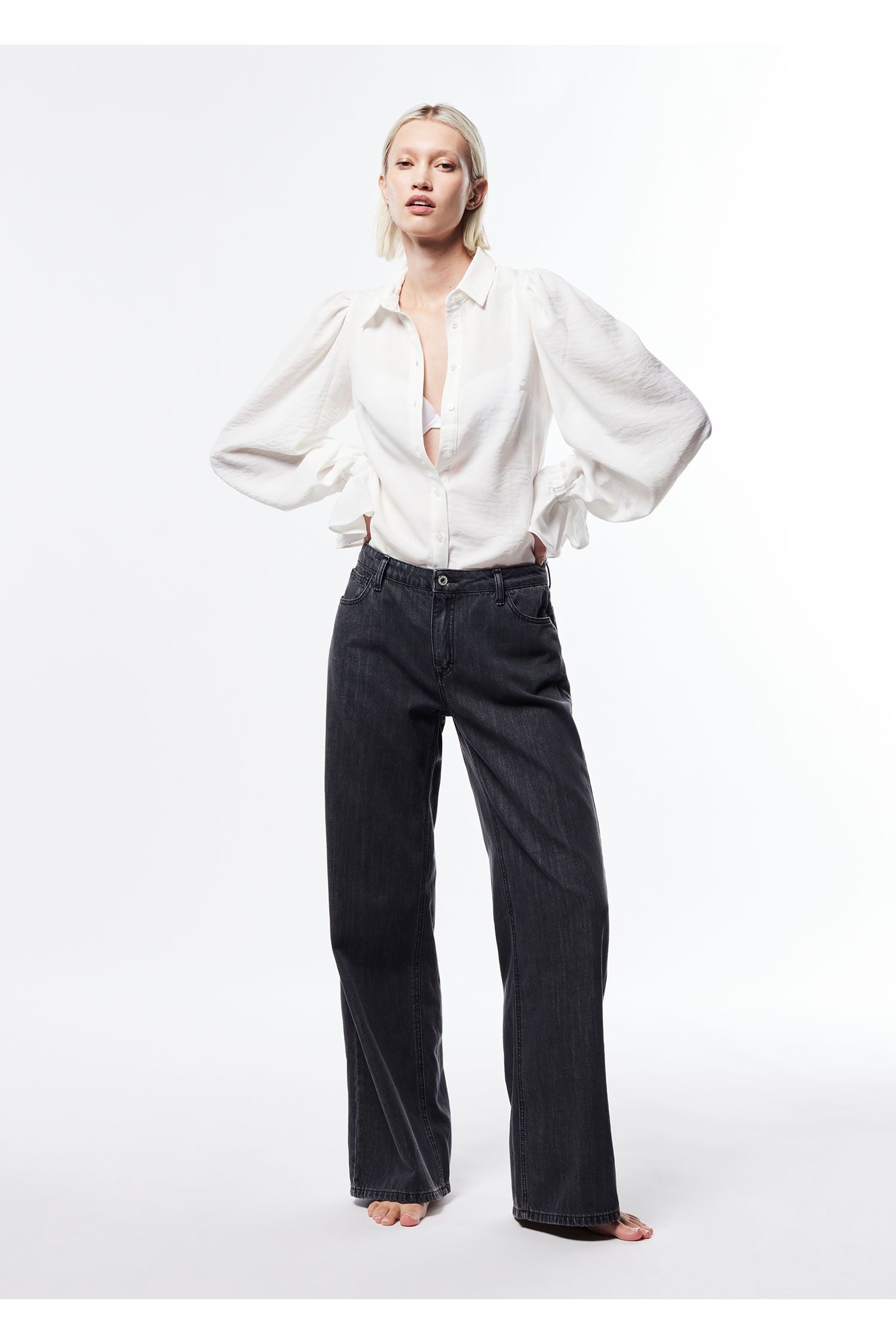 JEANS PLEASE WID LEGE COM VITA BASSA - Carla Valente