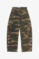 Calça Dixie palazzo camuflagem com bolsos cargo P881B146