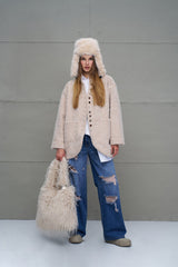 TOTE BAG VDR PASTEL FAKE FUR - Carla Valente