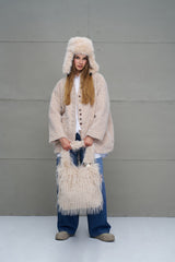 TOTE BAG VDR PASTEL FAKE FUR - Carla Valente