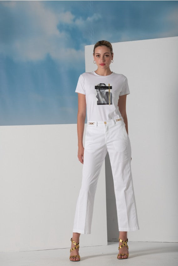 CALÇA LIBERJEANS WIDE APLICACÃO DOURDA A - Carla Valente