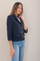 BLAZER FERRACHE CLÁSSICO CURTO COM COLARINHO - Carla Valente
