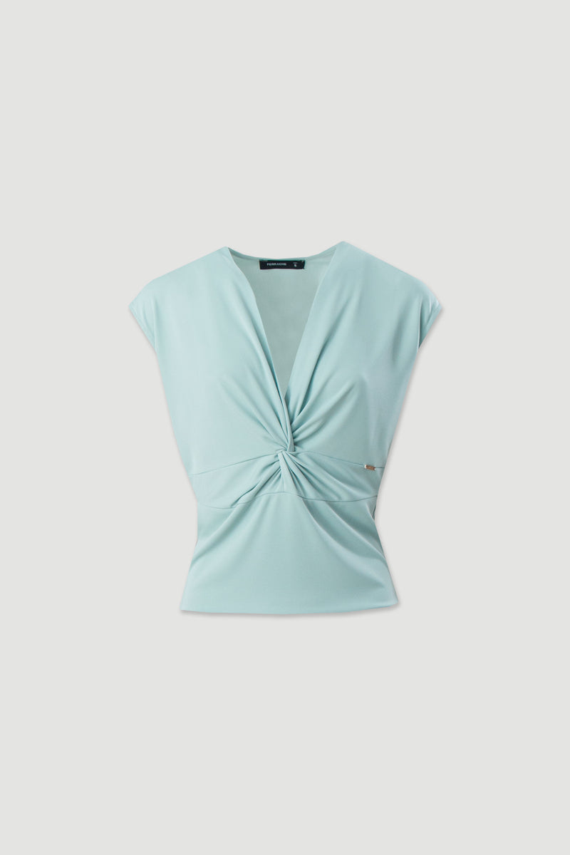 CAMISOLA FERRACHE DE MALHA DOM DETALHE DE NÓ - Carla Valente