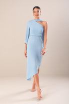 VESTIDO FERRACHE ASSIMÉTRICO COM LAÇO - Carla Valente
