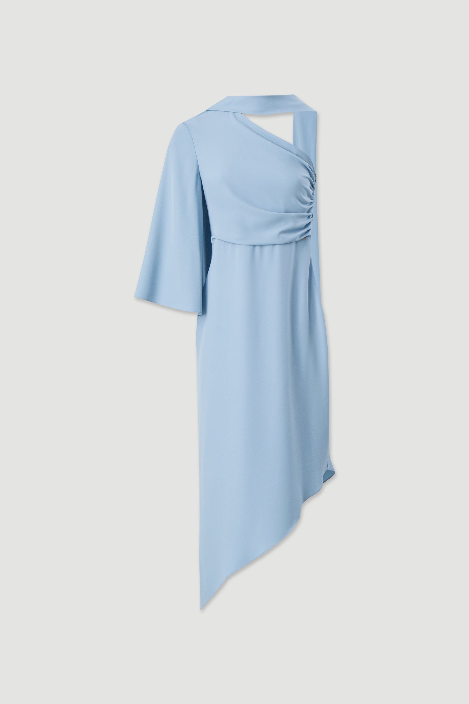 VESTIDO FERRACHE ASSIMÉTRICO COM LAÇO - Carla Valente