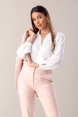 BLUSA FERRACHE EM BICO COM FRANZIDO - Carla Valente