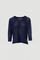 CAMISOLA FERRACHE DE MALHA PERFURDA ASSIMÉTRICA - Carla Valente