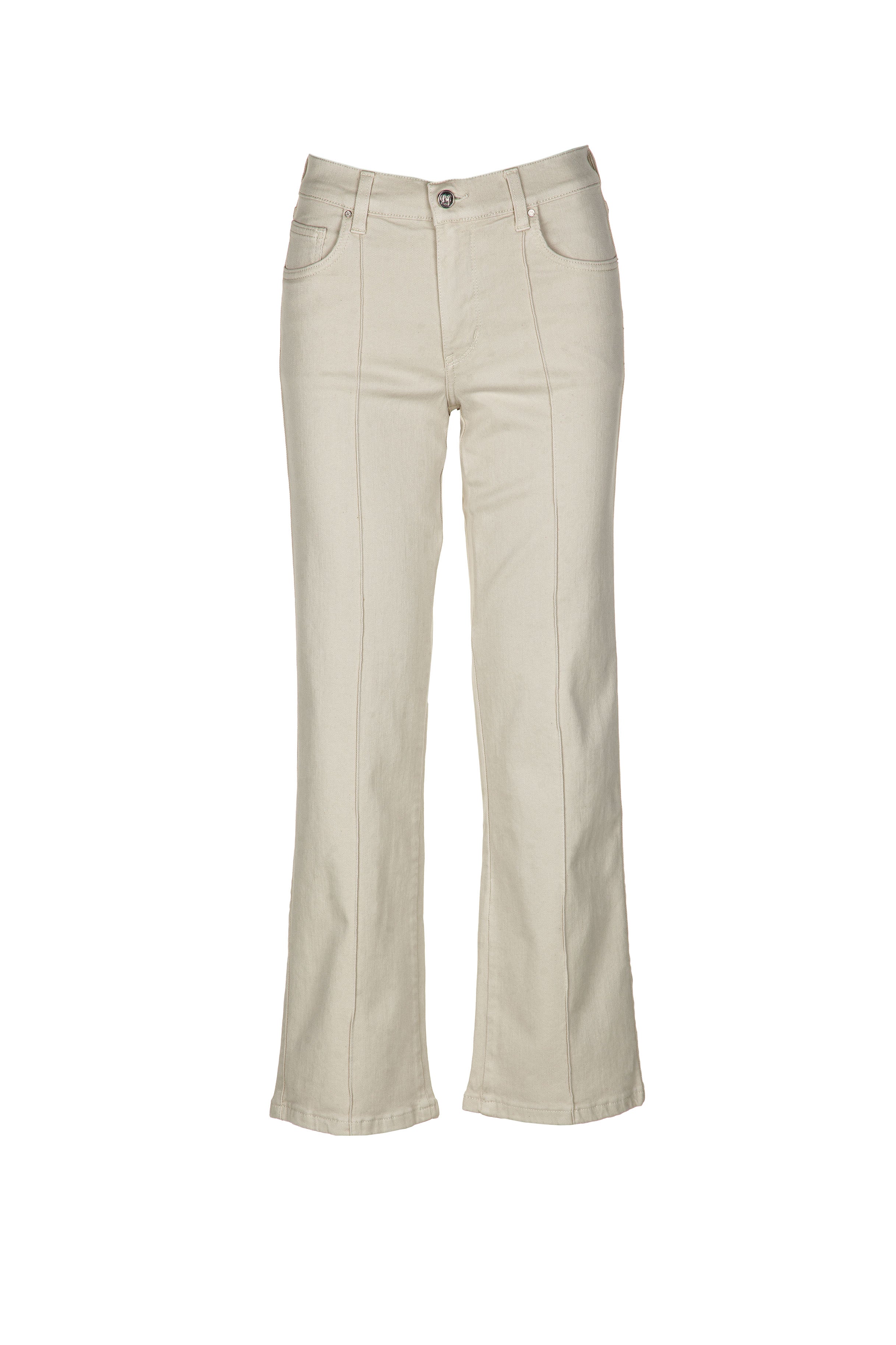 CALÇA LIBERJEANS STRAIGHT COM CUSTURA FRONTAL APLICAÇÕES BOLSO DE TRAS - Carla Valente