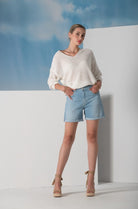 CALÇÃO LIBERJEANS COM DOBRA NA BAINHA - Carla Valente