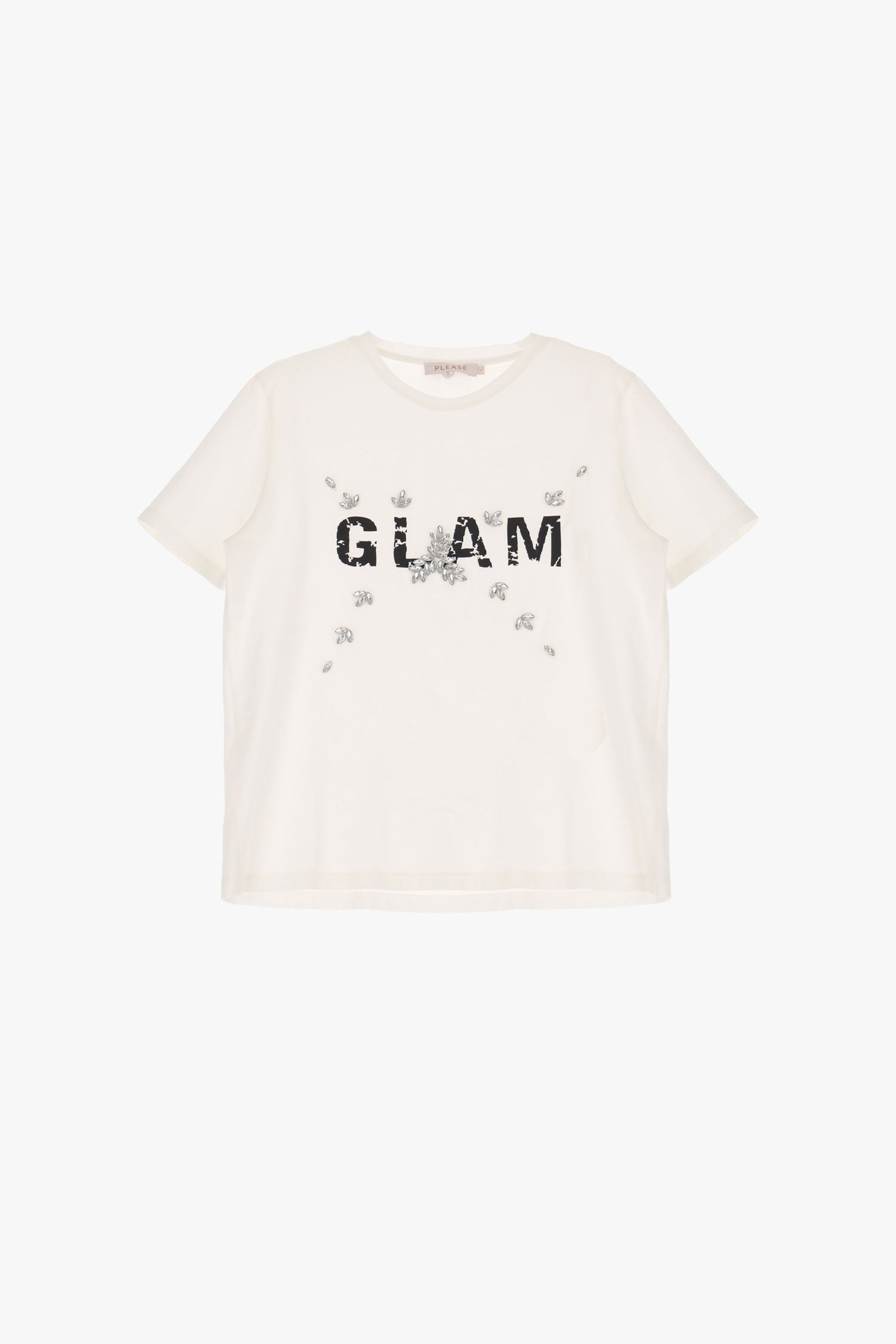 T-SHIRT PLEASE GLAM C/BRILNHTS - Carla Valente