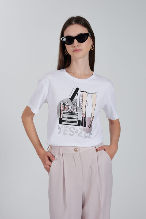 T-SHIRT YES ZEE GOLA REDONDA GIFFTS - Carla Valente