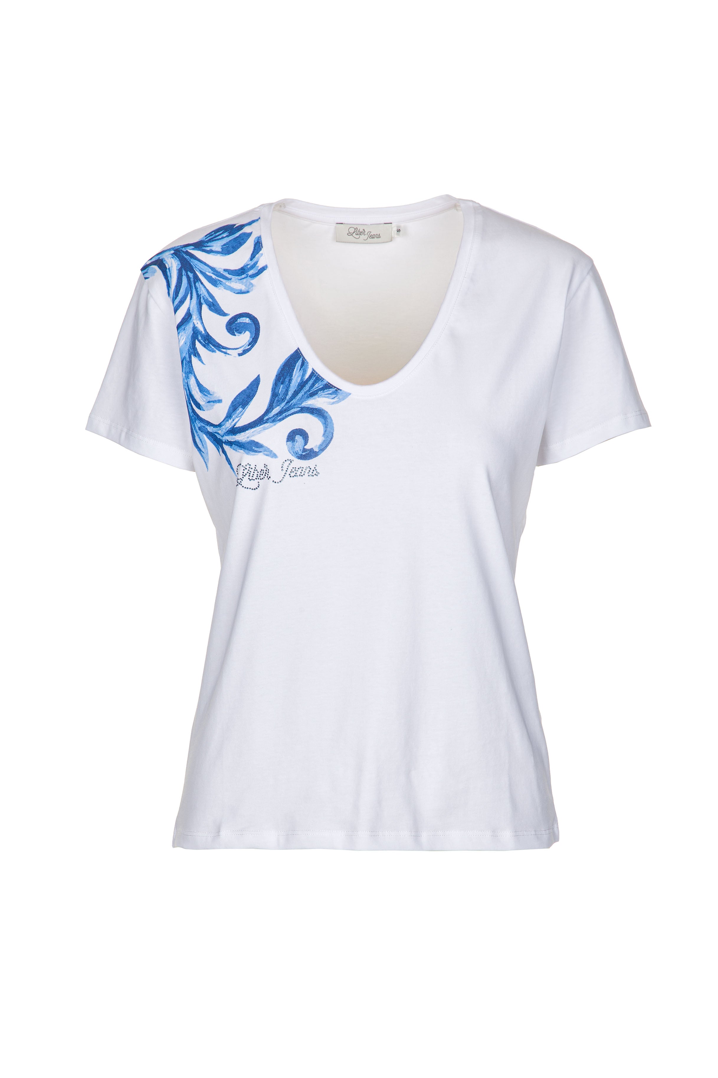 T-SHIRT LIBERJEANS ESTAMPA FLORAL LATERL - Carla Valente