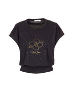 T-SHIRT LIBERJEANS MNGRM EM STRASS - Carla Valente