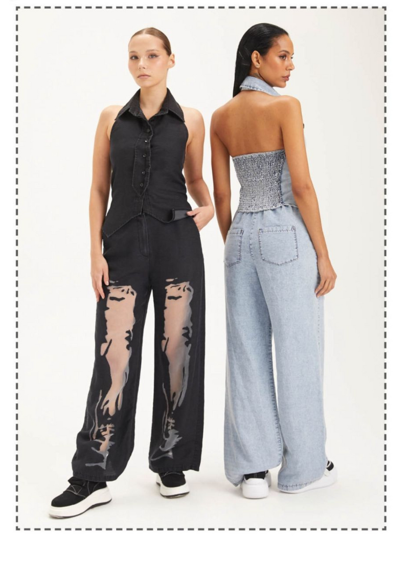 CALÇA H4 PANTALONA C/RASGOS - Carla Valente