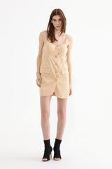 VESTIDO VDR DEC SEMI CORAÇÃO C/BOTÕES - Carla Valente