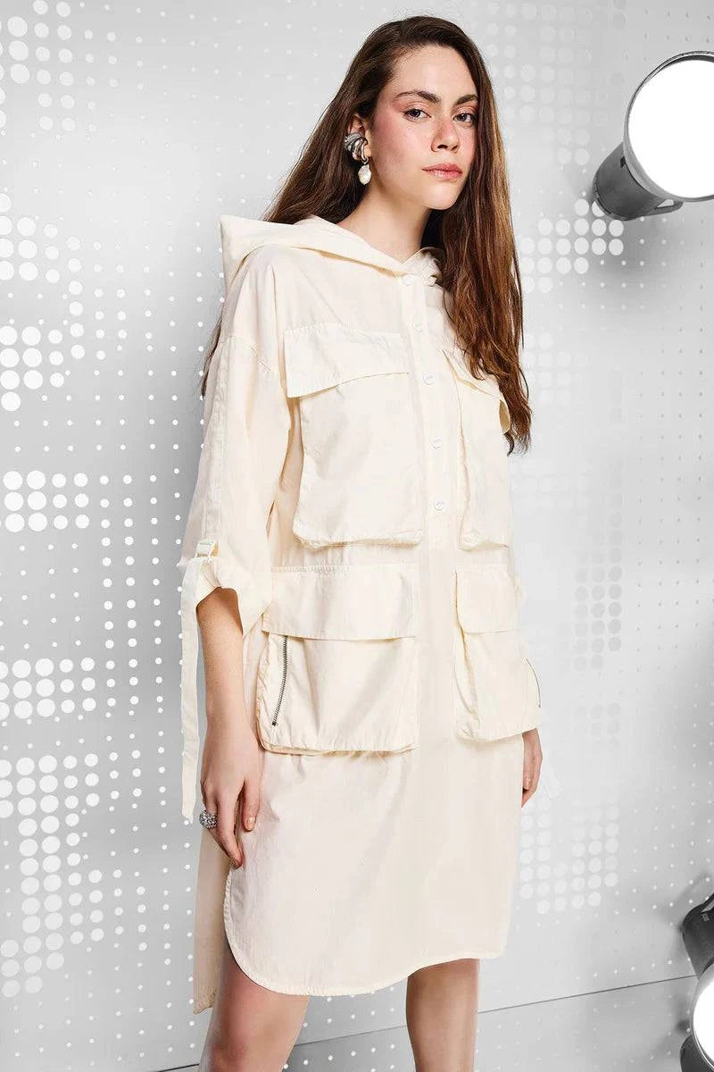 VESTIDO VDR C/BOLSOS CARGO C/CRPÇ - Carla Valente