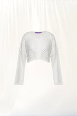 CAMISOLA VDR CROPPED PERFURADA - Carla Valente